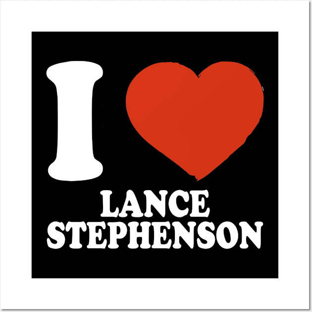 Graphic I Love Lance Personalized Name Sports Wall Art by Cierra Bauch